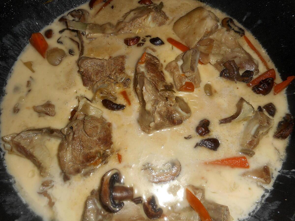 recette Blanquette d agneau a l ancienne