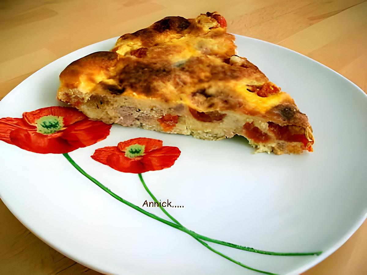 recette clafoutis thon-tomates cerises