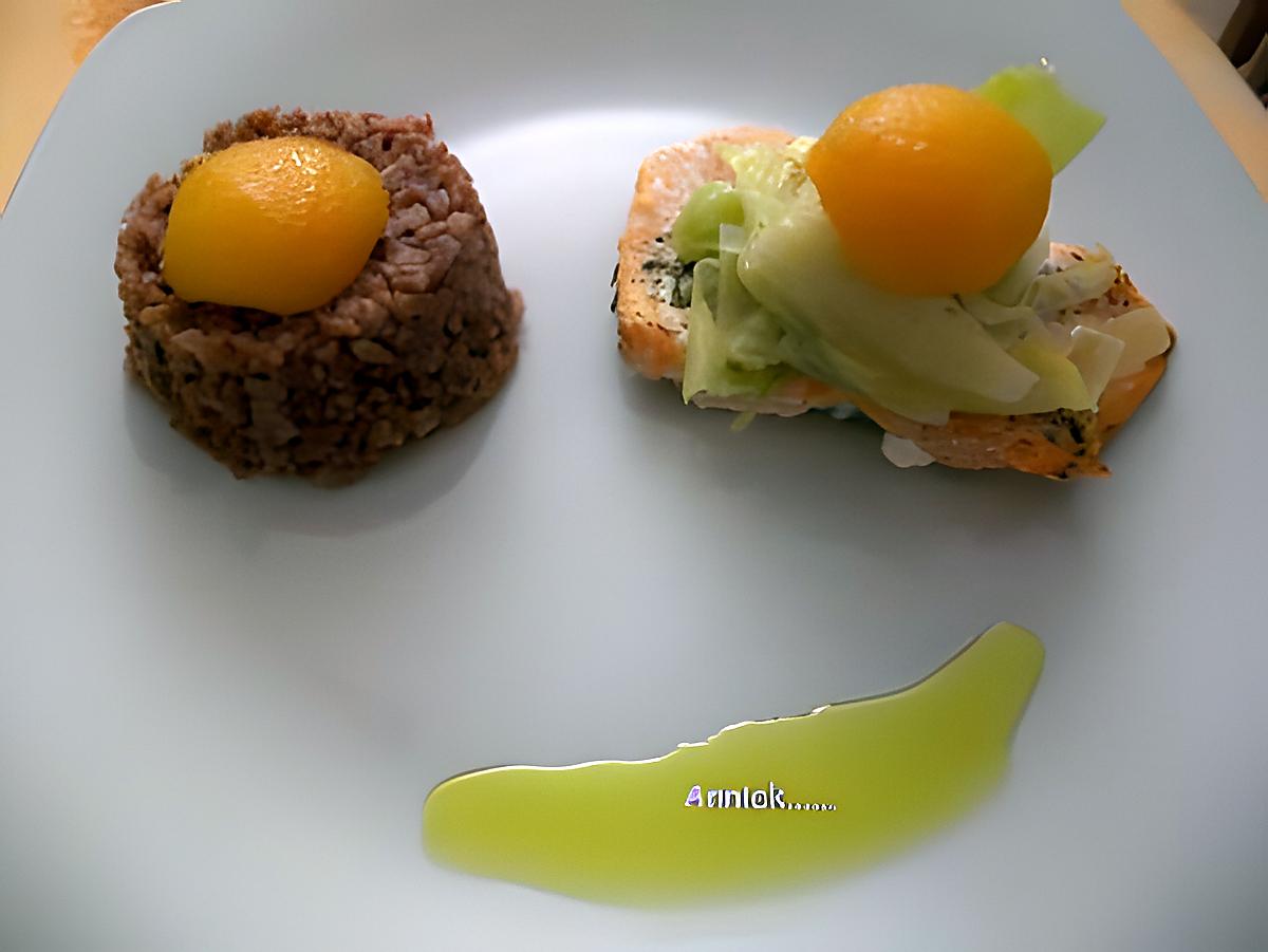 recette pavé de saumon et son nid de poireaux