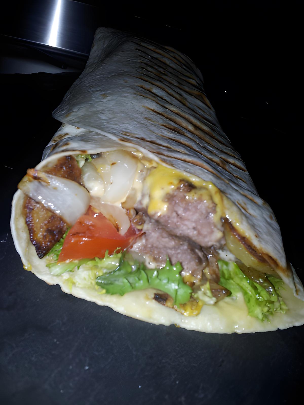 recette Wrap Americain