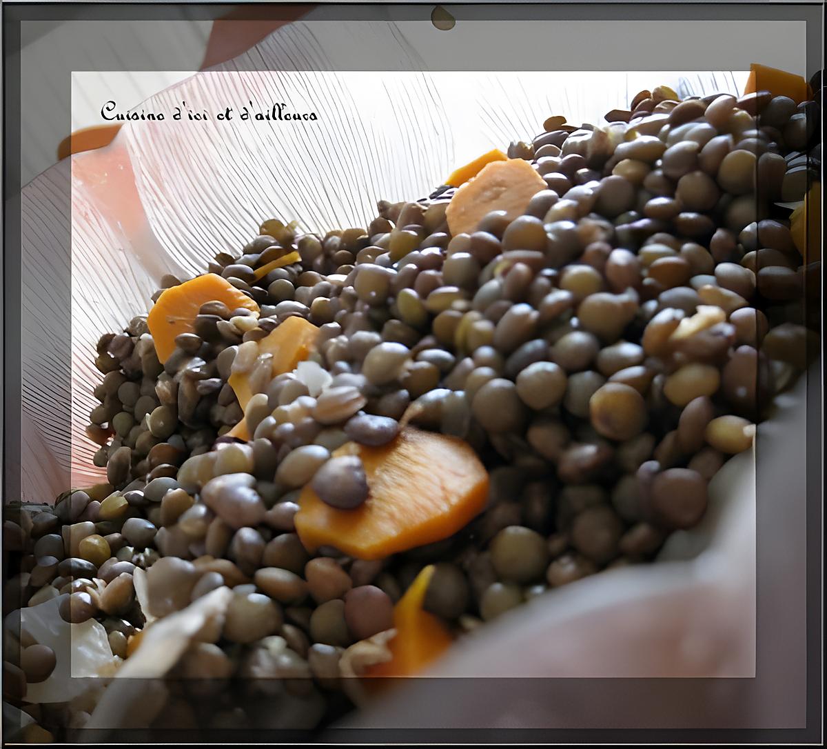 recette Salade de lentilles