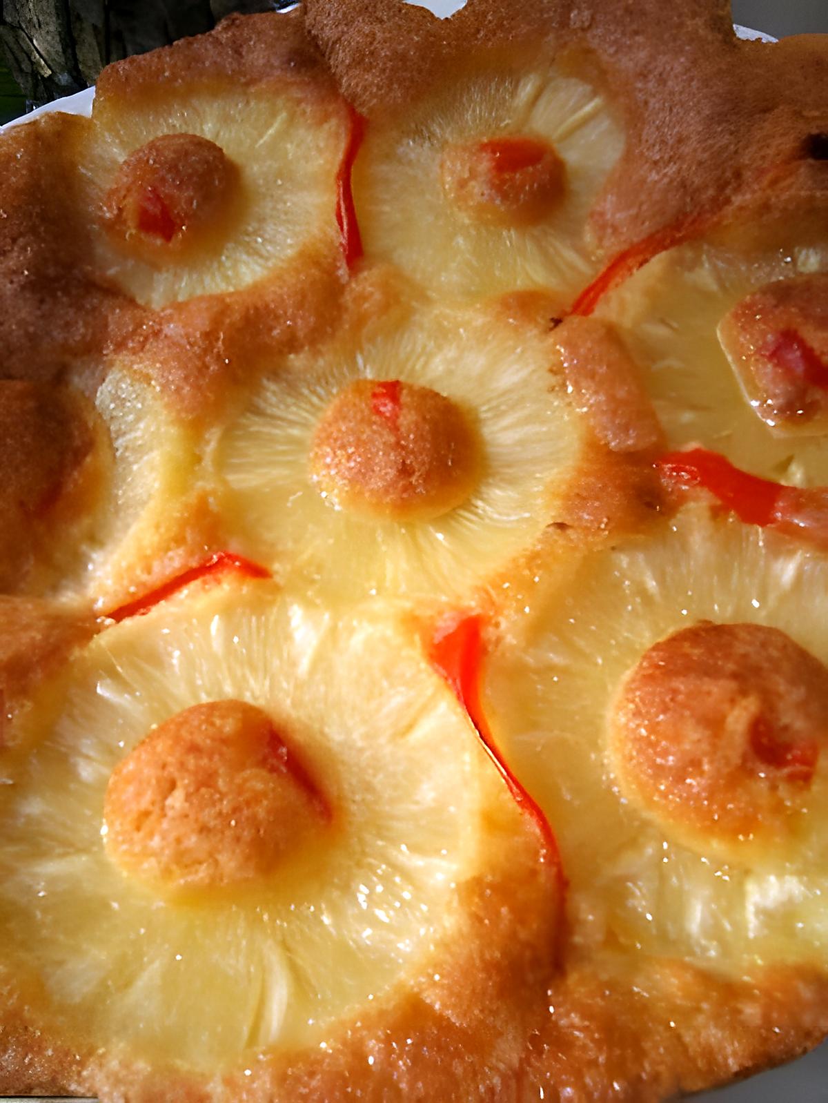 recette Gâteau à l'ananas et poivron rouge au sirop de gingembre