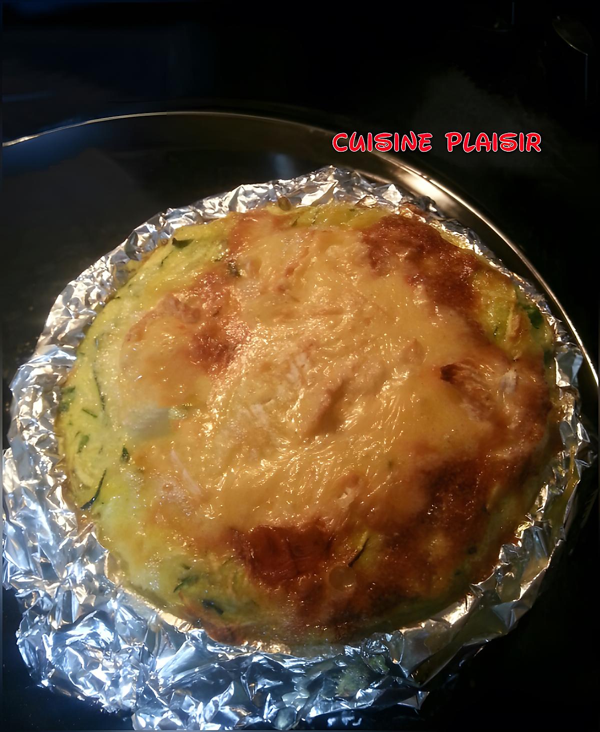 recette Quiche au camembert et courgette