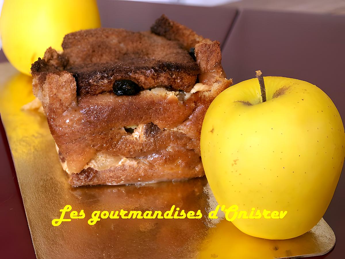 recette Pudding aux pommes raisins sec light