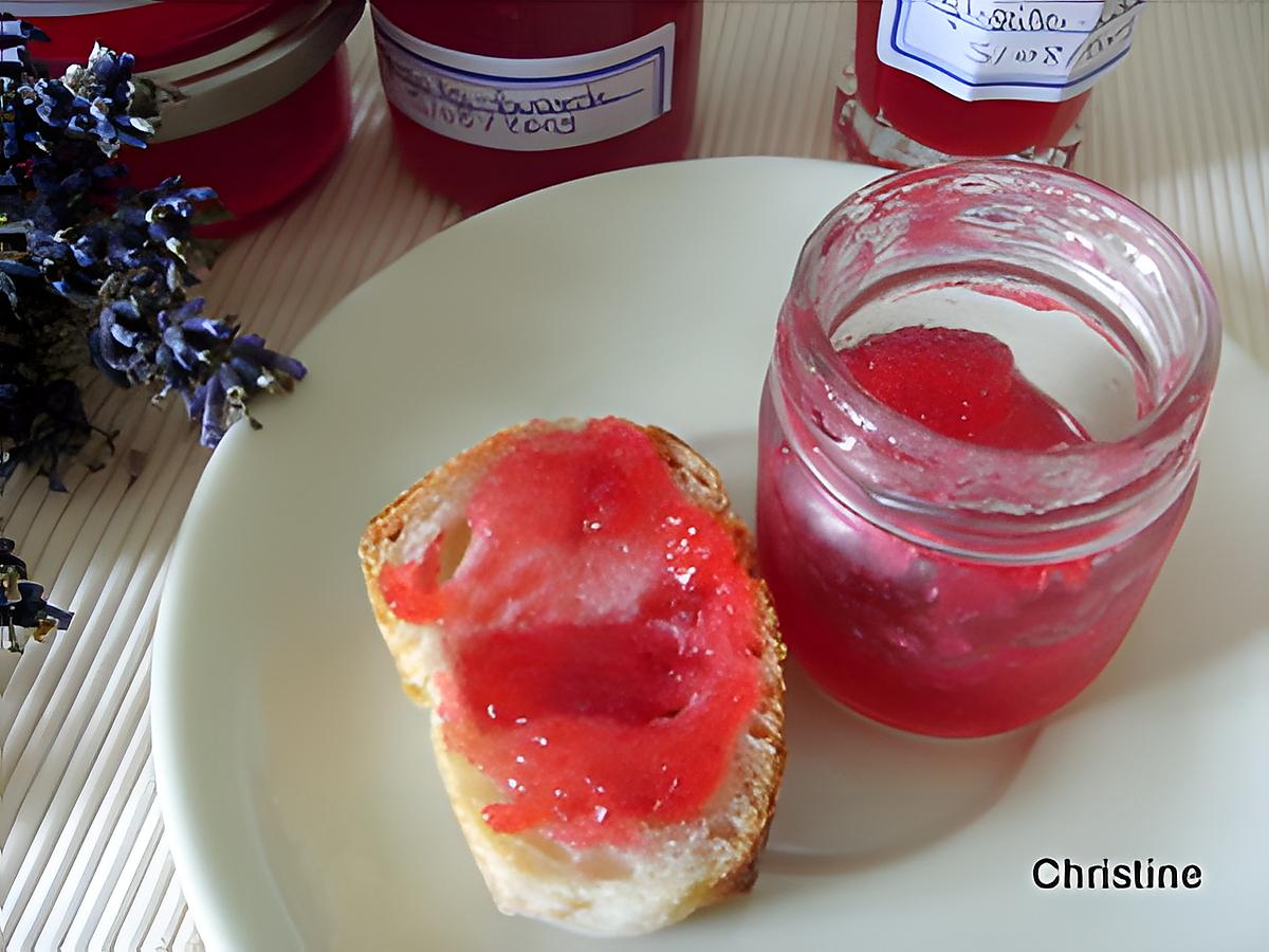 recette Gelée de groseilles à la lavande