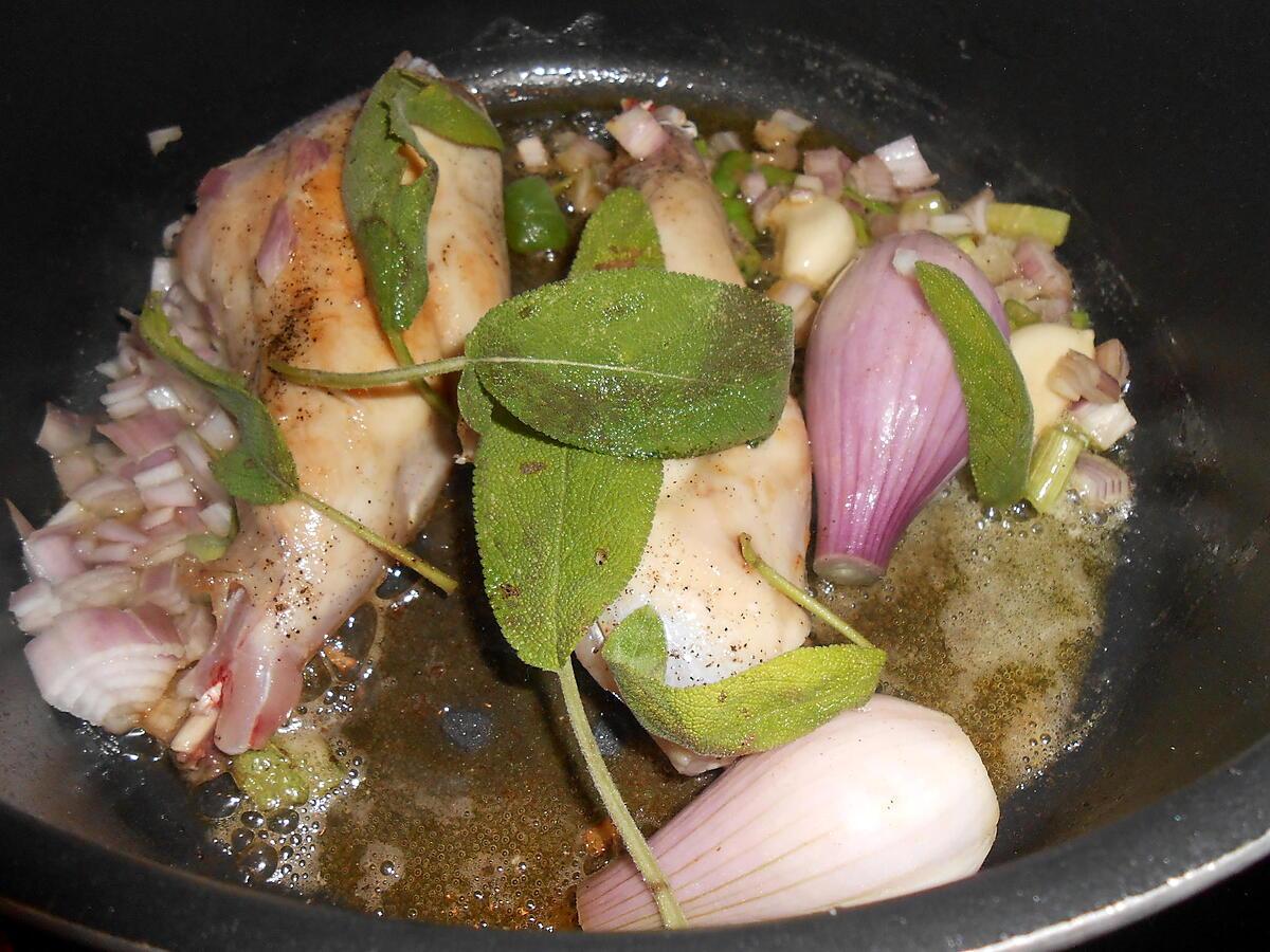 recette CUISSES DE LAPIN A LA SAUGE