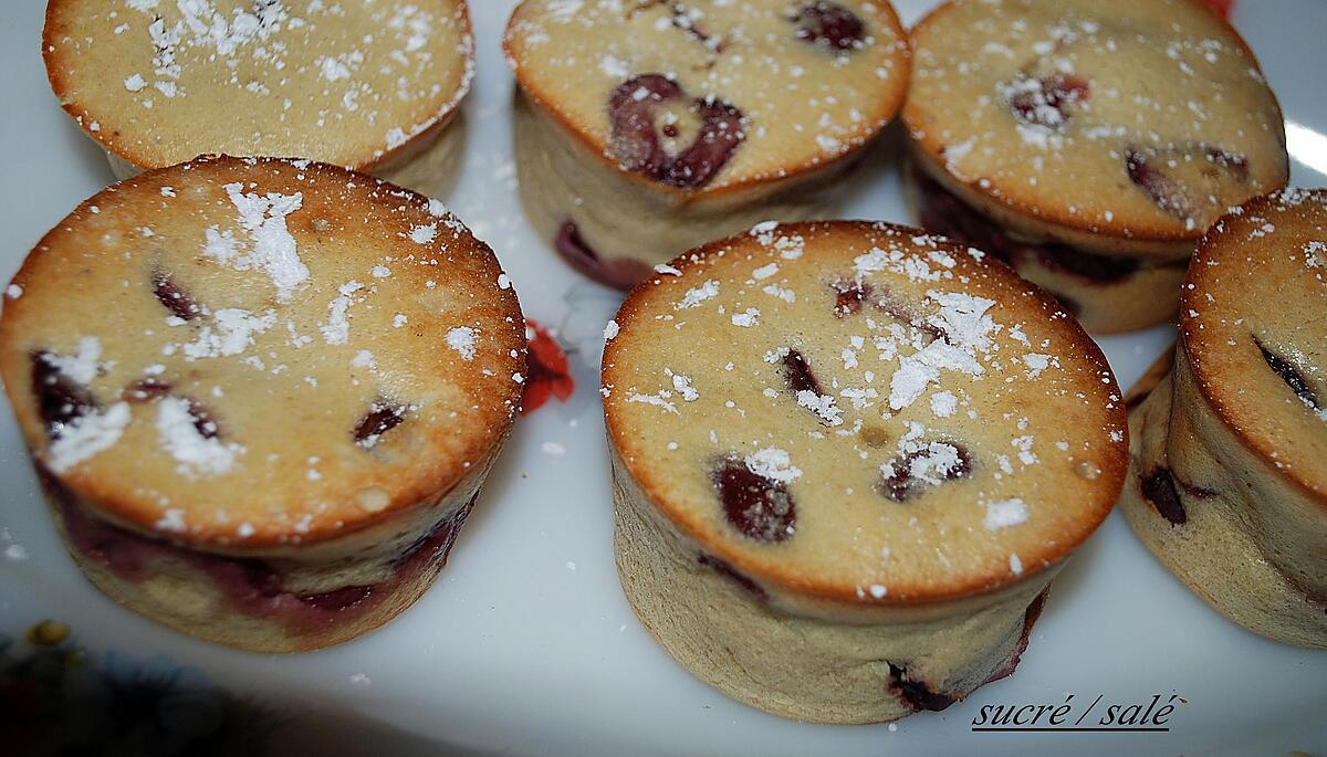 recette petits clafoutis cerises-amandes