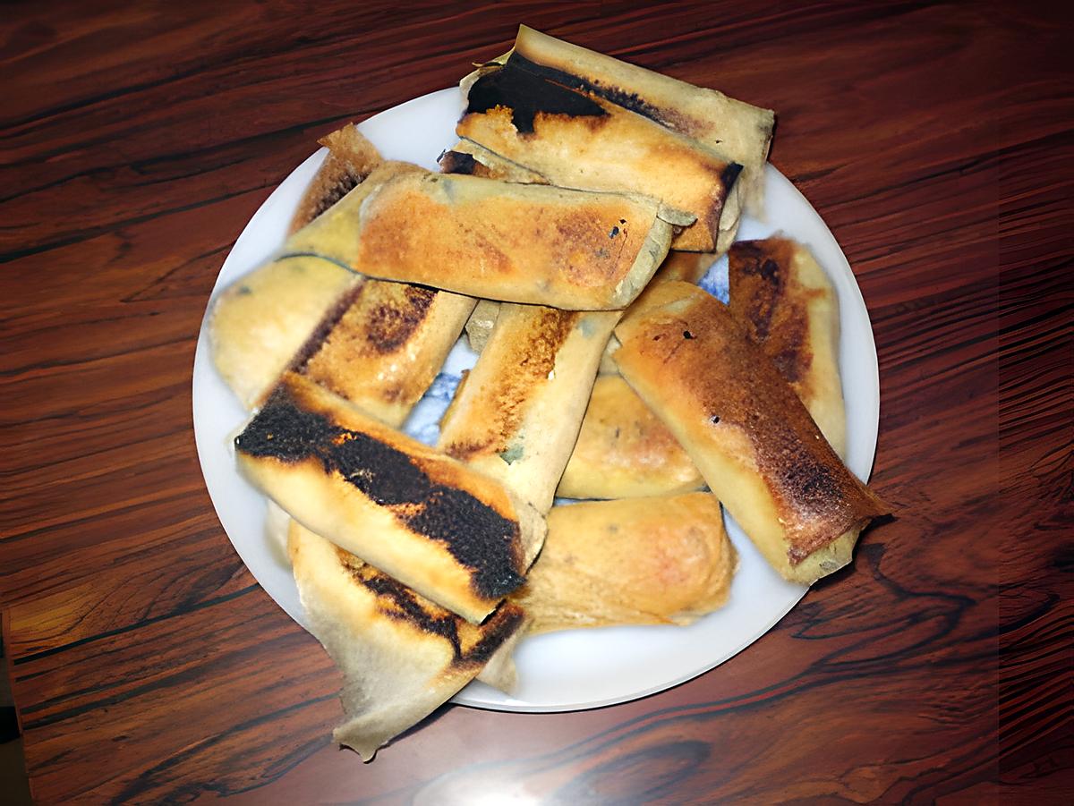 recette Feuilles de brick à la courgette et au thon