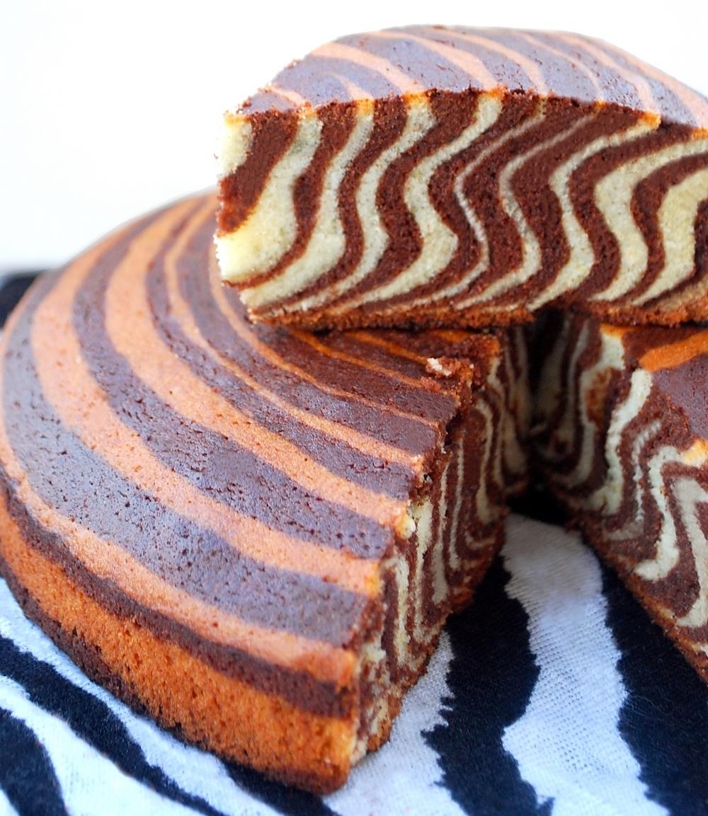 recette Gâteau tigré, zébré ou encore le zebra cake