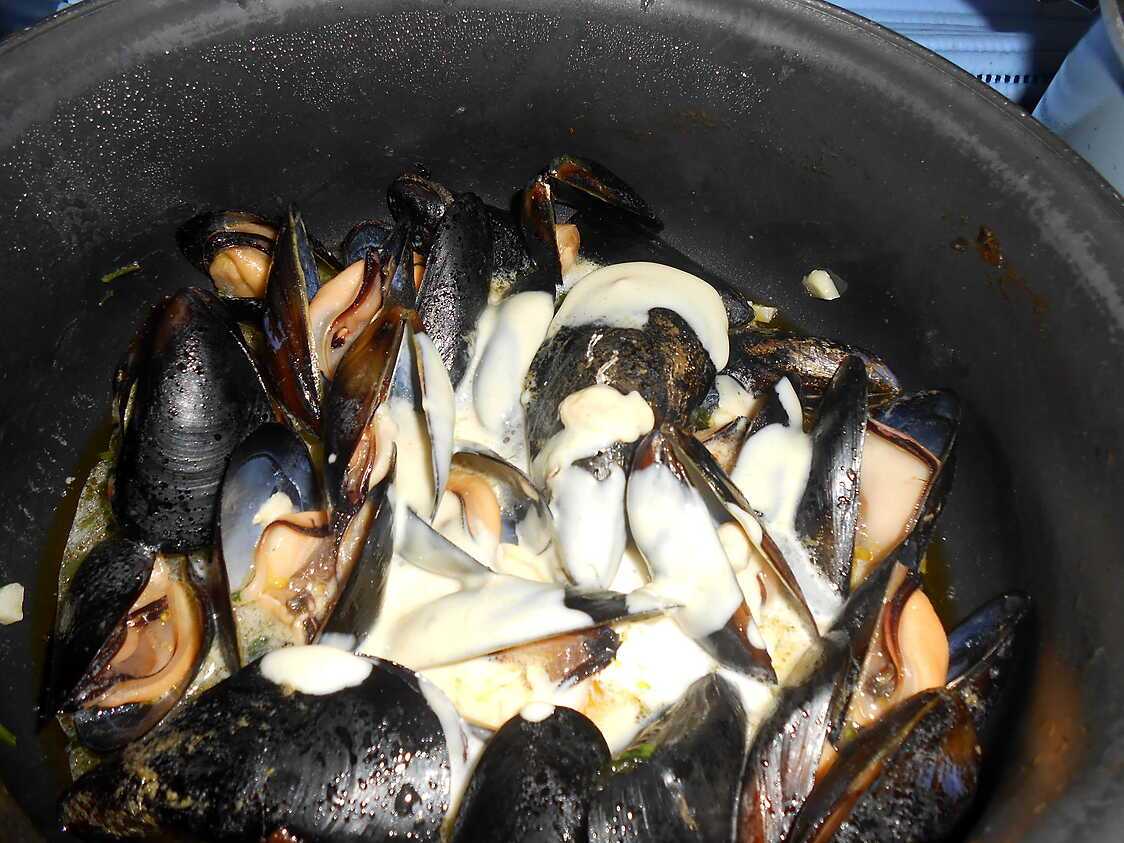Cuisson Des Moules A La Creme