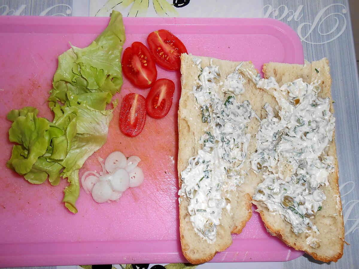 recette SANDWICH BURGER DE POISSON