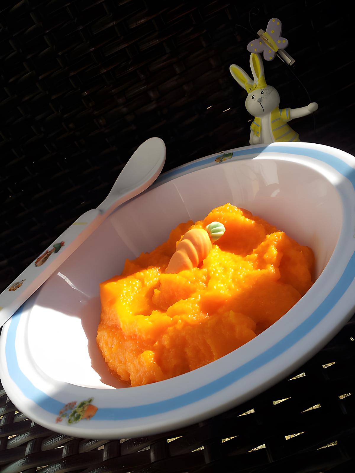 recette Purée de carotte *Pour Bébé*