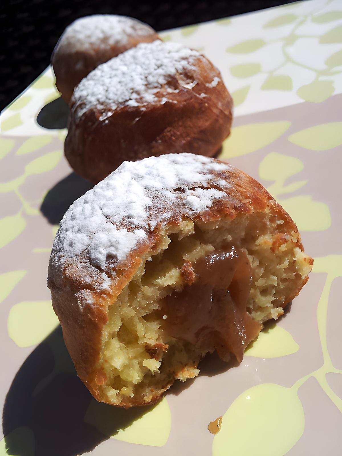 recette Beignets fourré à la créme de marron