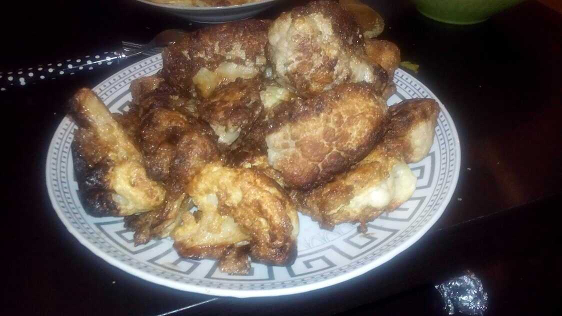 Recette de CHOUX FLEUR EN OMELETTE