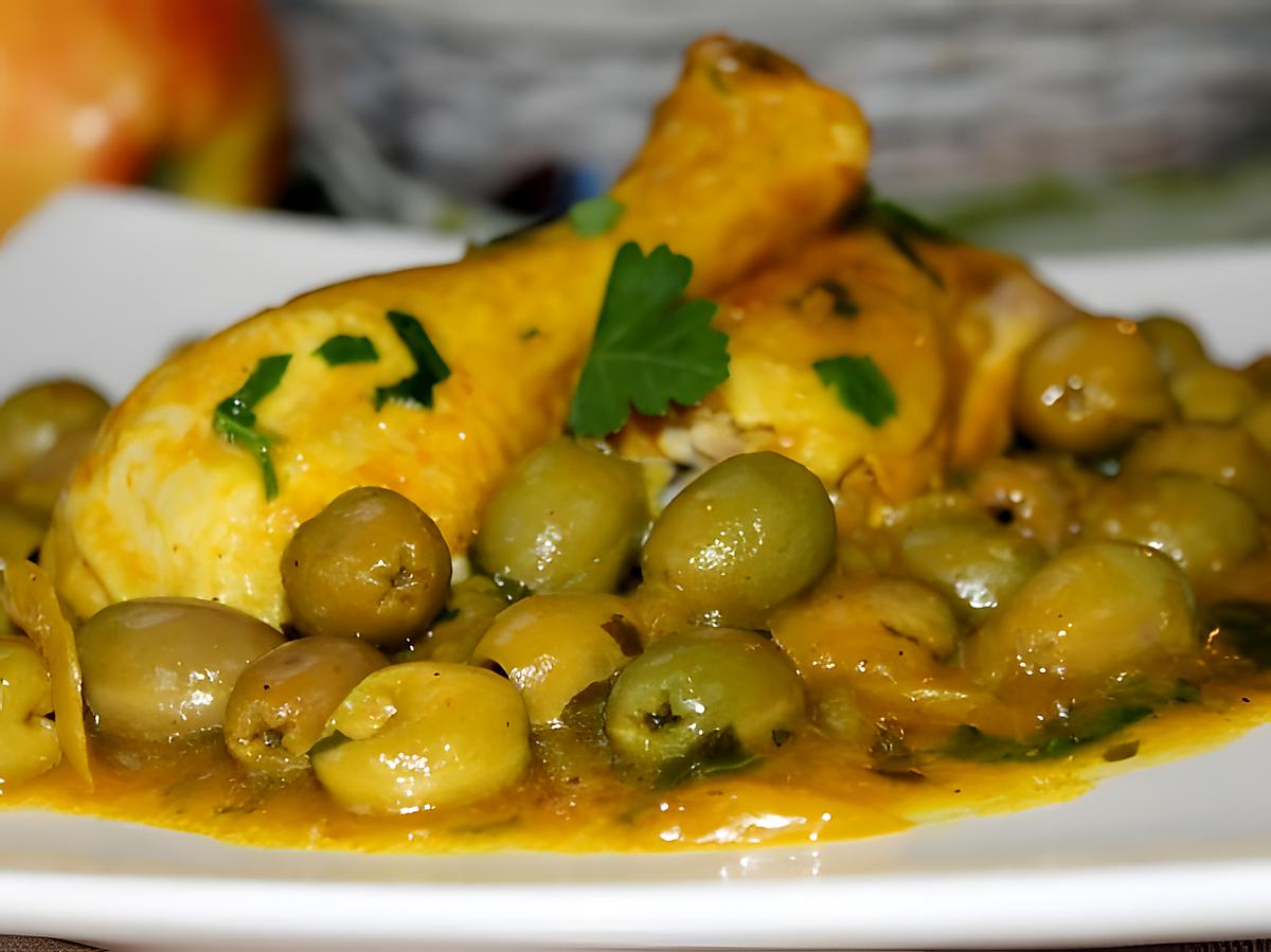 recette POULET AUX OLIVES