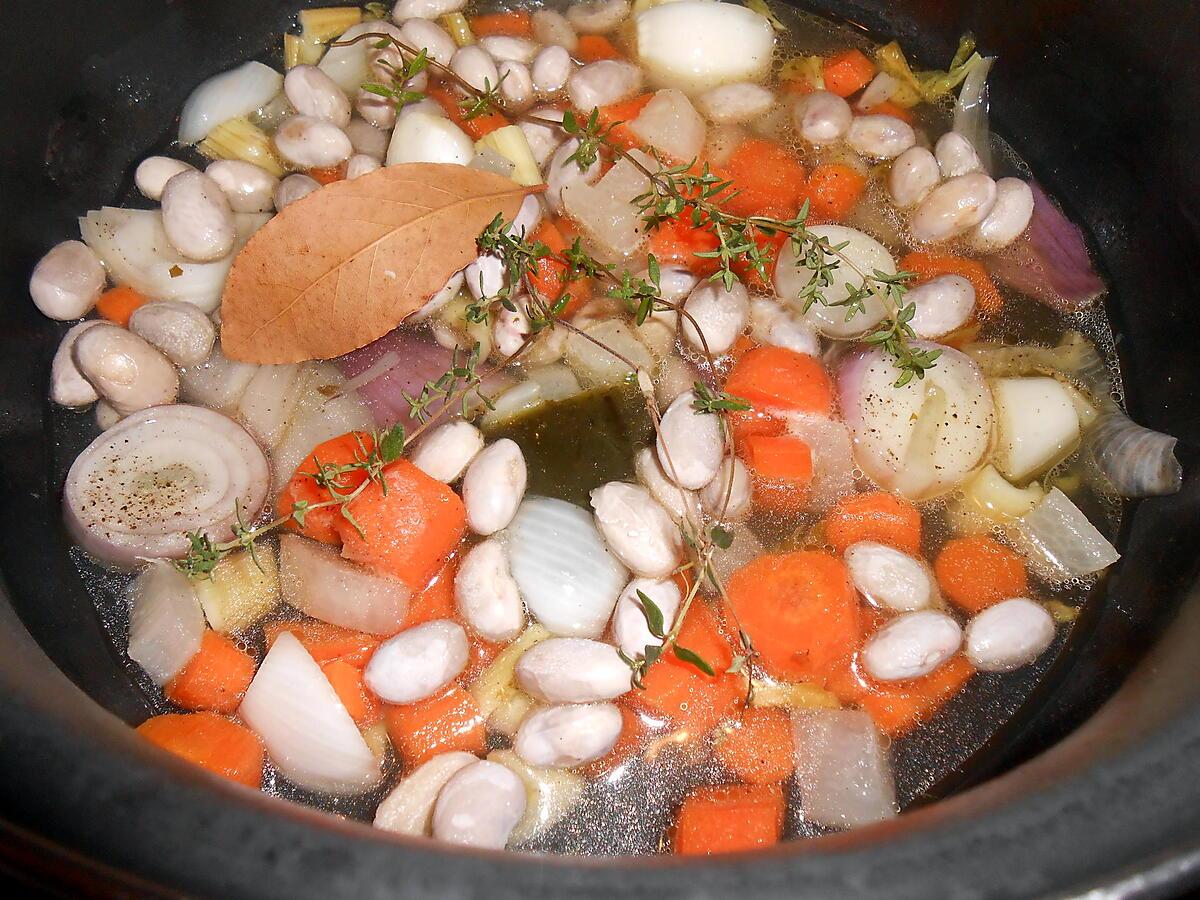 recette JARDINIERE FRAICHE AUX HARICOTS "BORLOTTI"