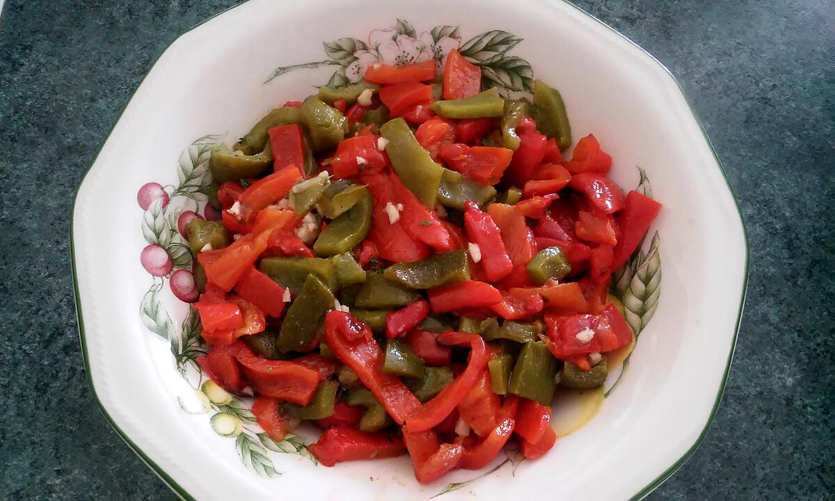 recette Salade de poivrons grillés