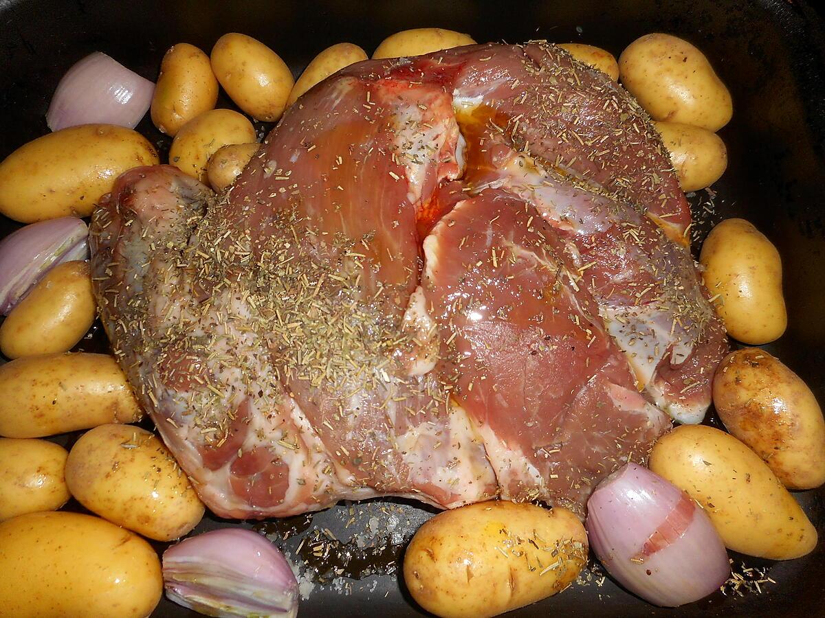 recette Epaule d agneau rotie pommes de terre de noirmoutier