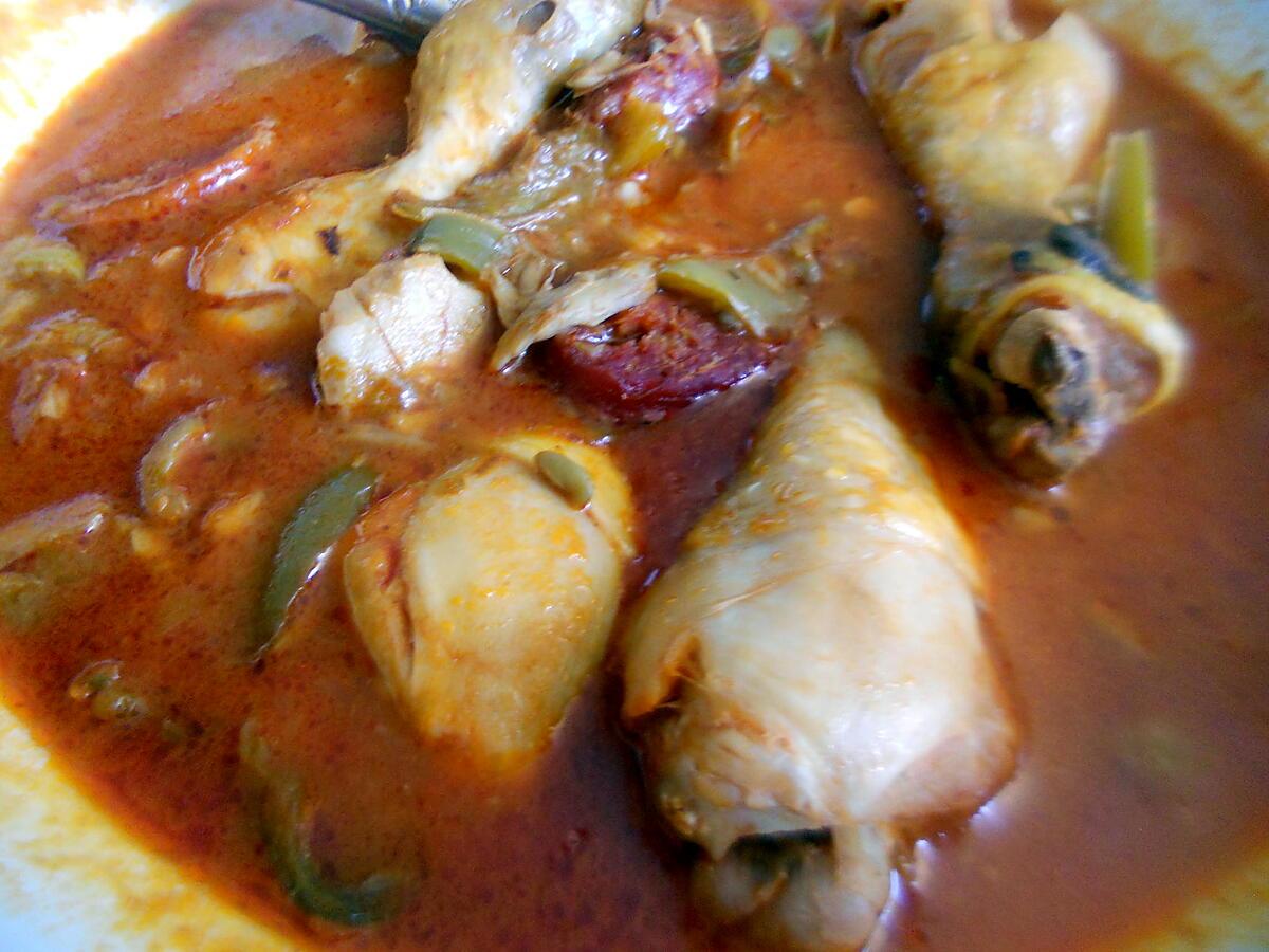 recette Poulet basquaise au chorizo au Thermomix