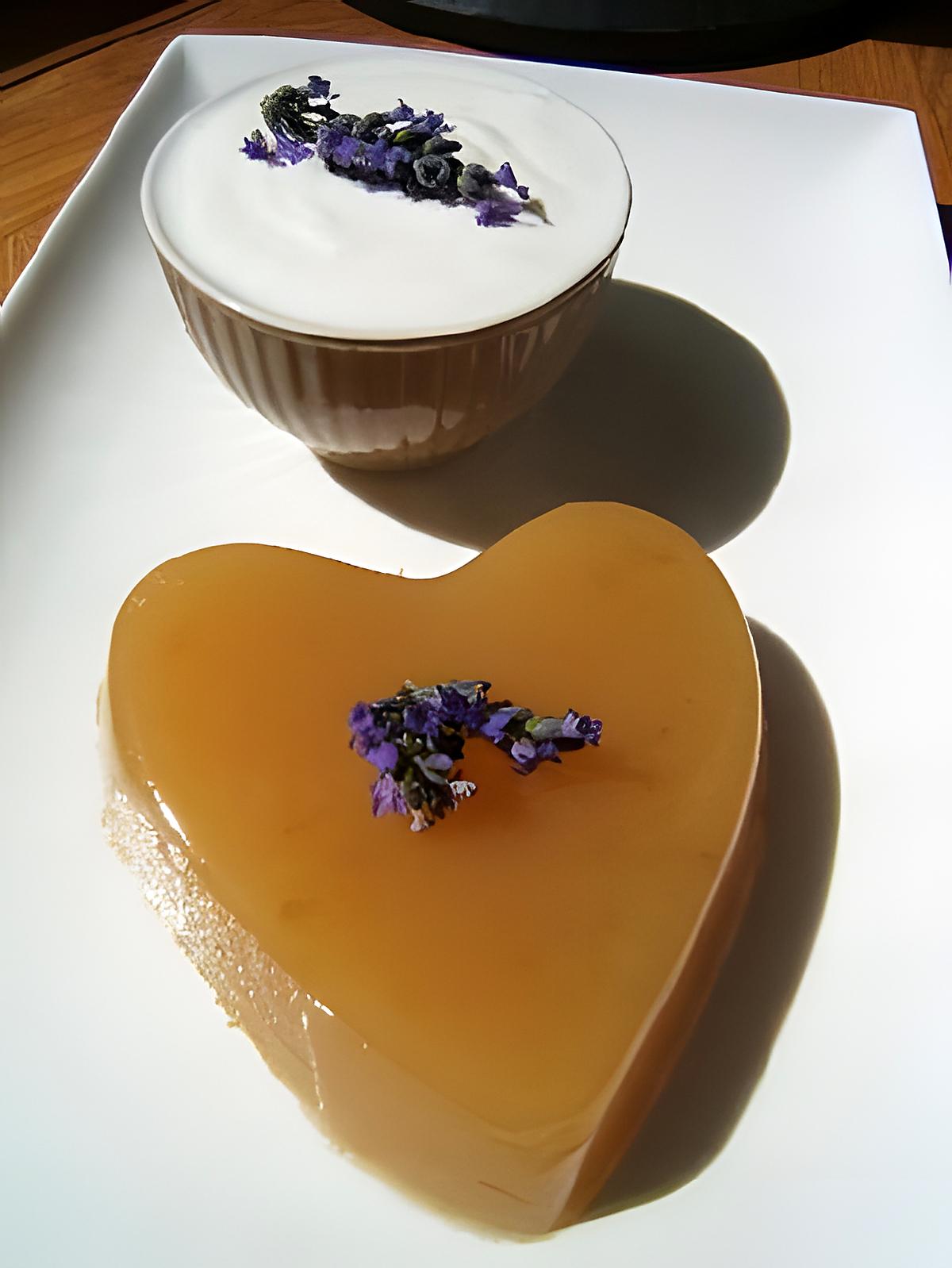 recette Mousse de pomme et sa crème à la lavande ou au romarin