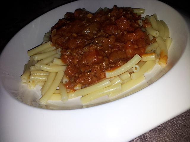 recette Macaroni à la bolognaise