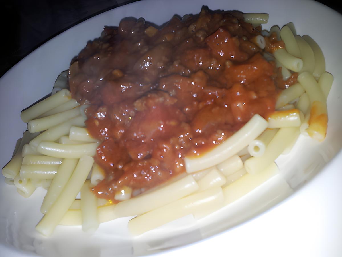 recette Macaroni à la bolognaise