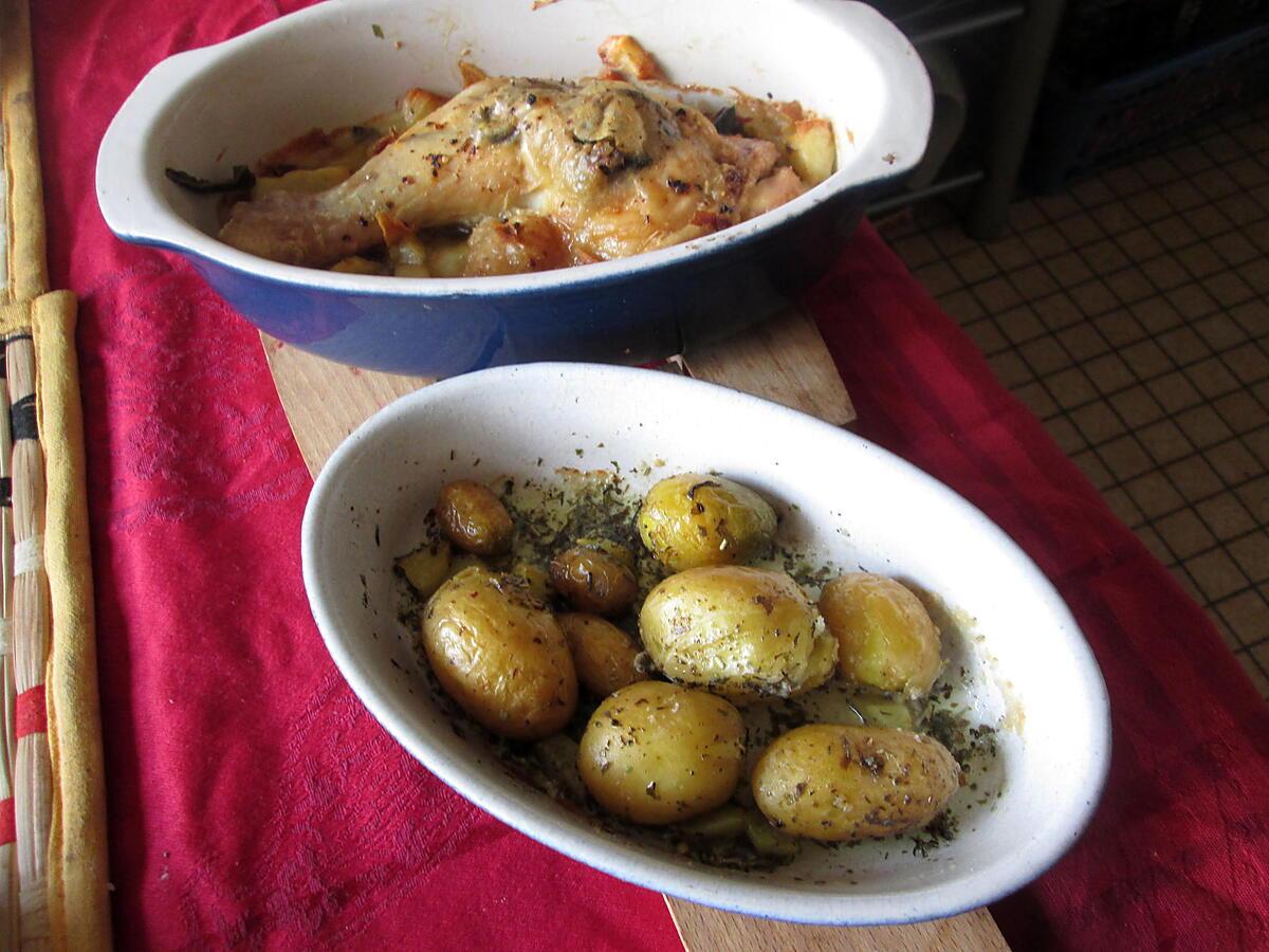 recette cuisse de poulet     au  chorizo