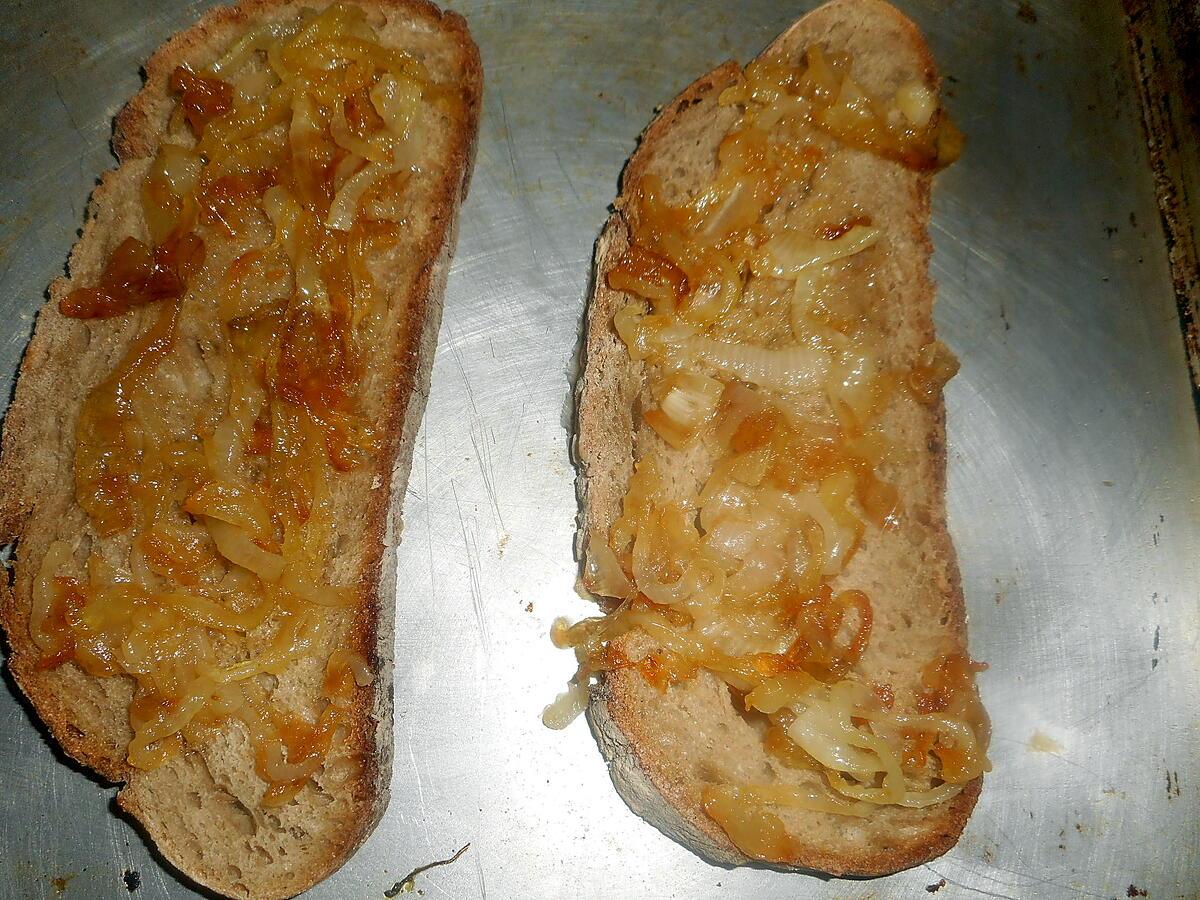 recette Tartine au jambon et maroilles