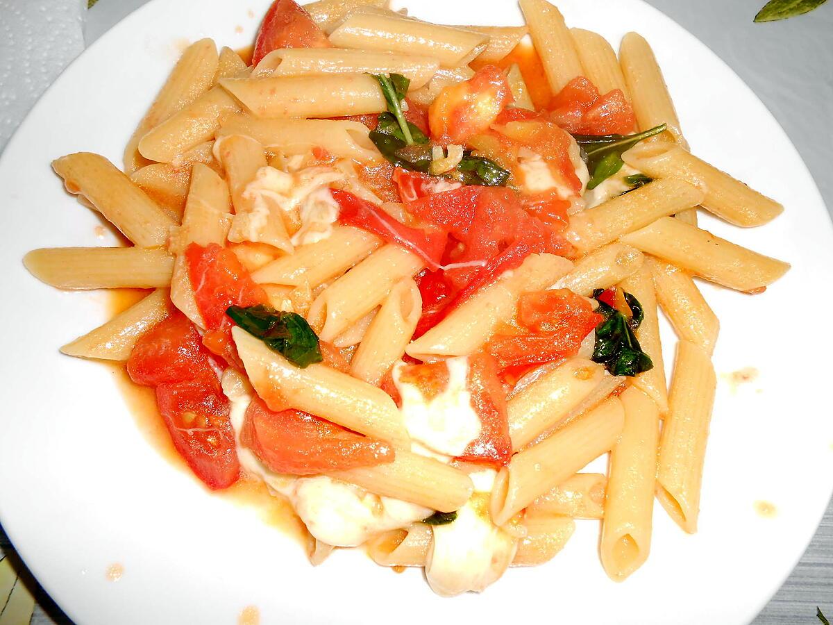 recette PENNE ALLA CRUDAIOLA