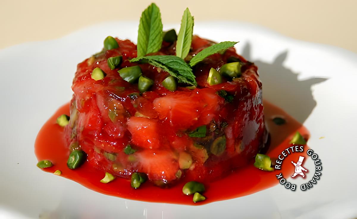 recette Tartare de fraises au basilic