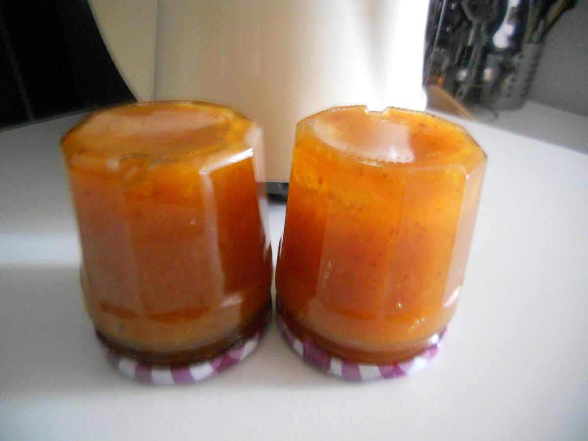 recette Confiture d'abricot-coco-amande