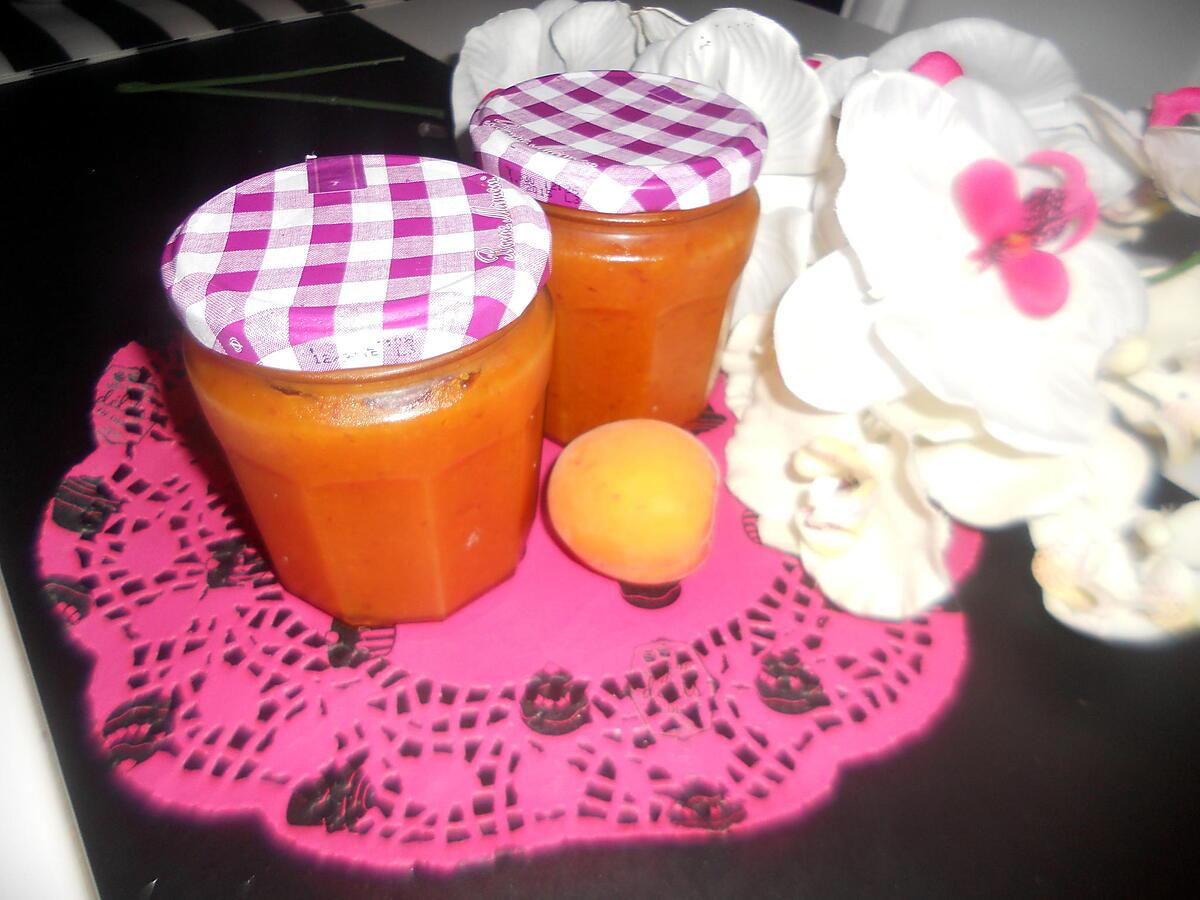 recette Confiture d'abricot-coco-amande