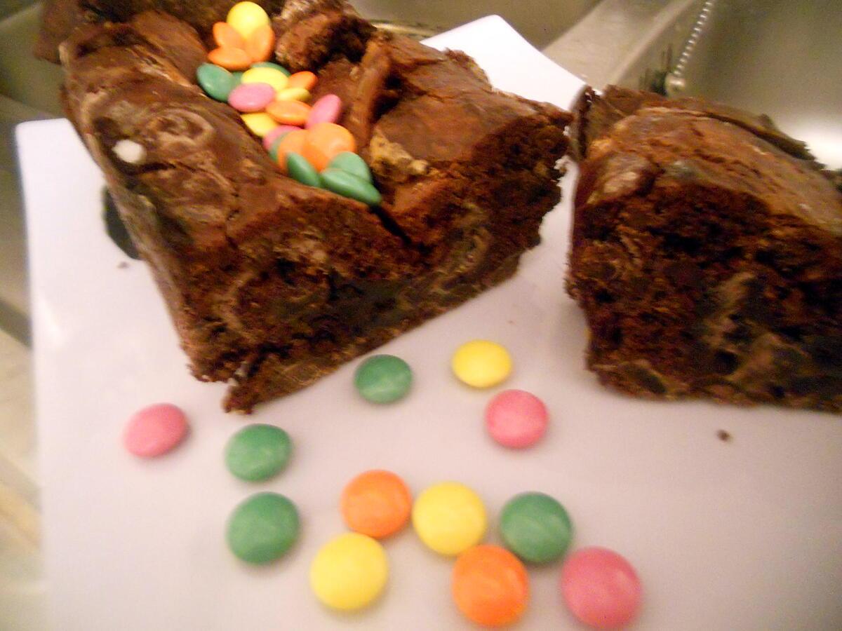 recette Moelleux au cacao et smarties