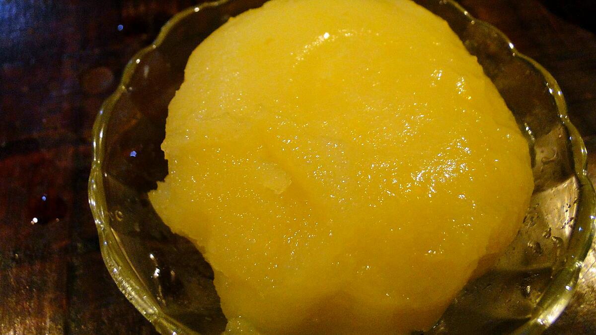 recette Sorbet de poire au gingembre