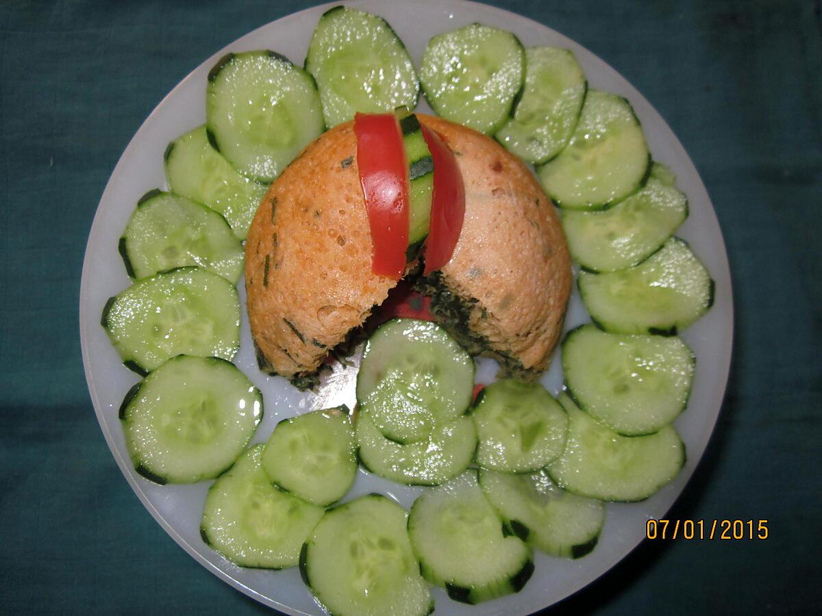 recette terrine de colin sur lit de concombre au micro-ondes