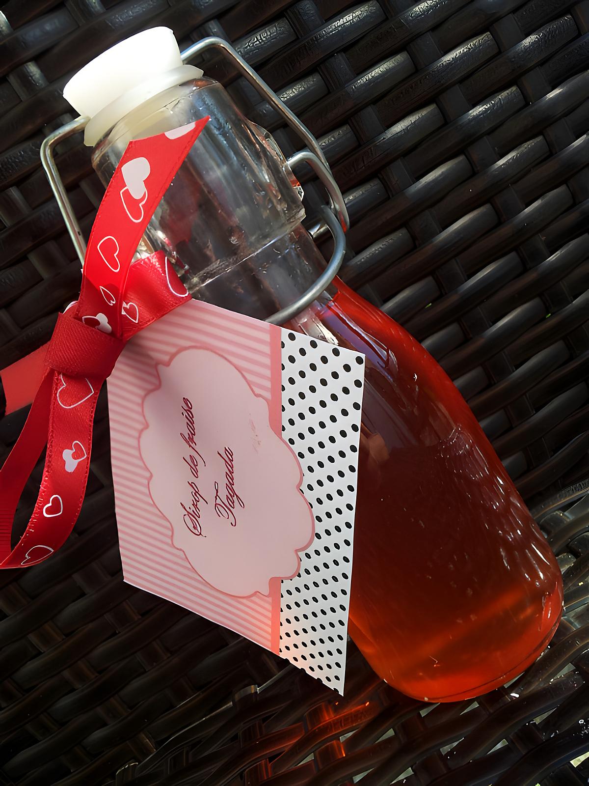 recette Sirop de fraise Tagada ® *Cadeau gourmand*