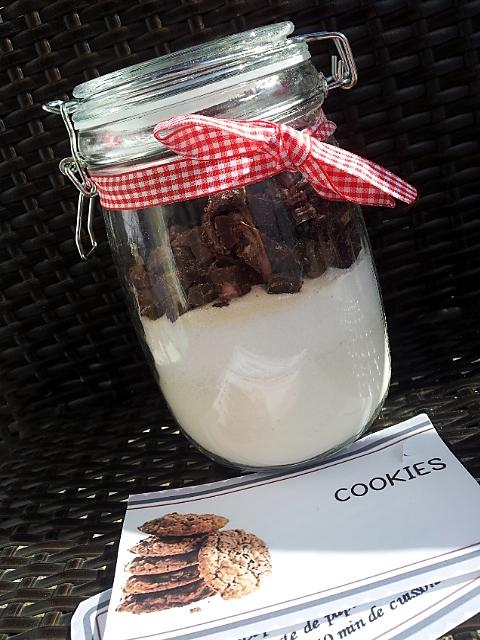 recette Cookies en pot à offrir *cadeau gourmand*