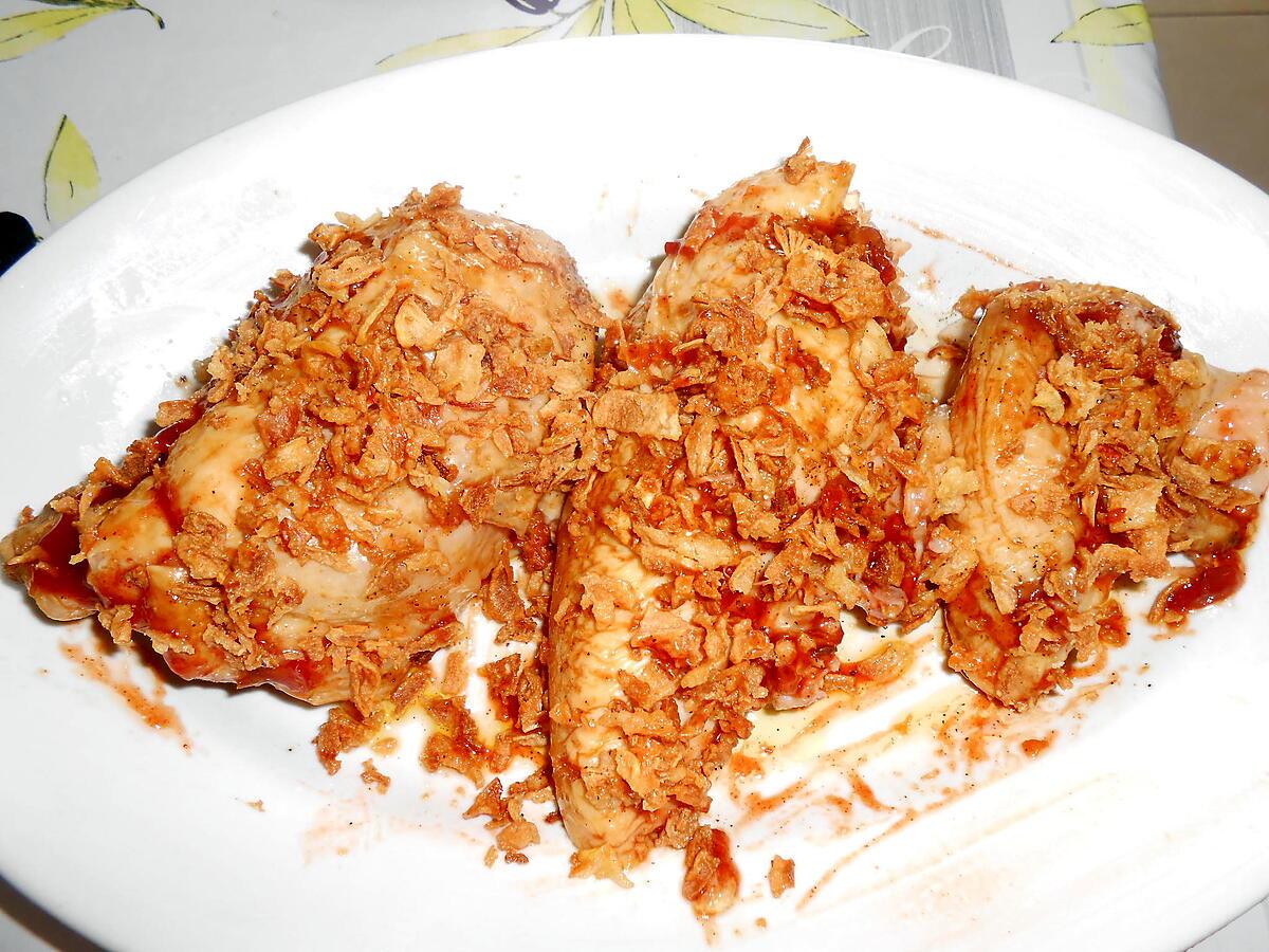 recette POULET FUME AUX OIGNONS GRILLES et TOMATES POELEES