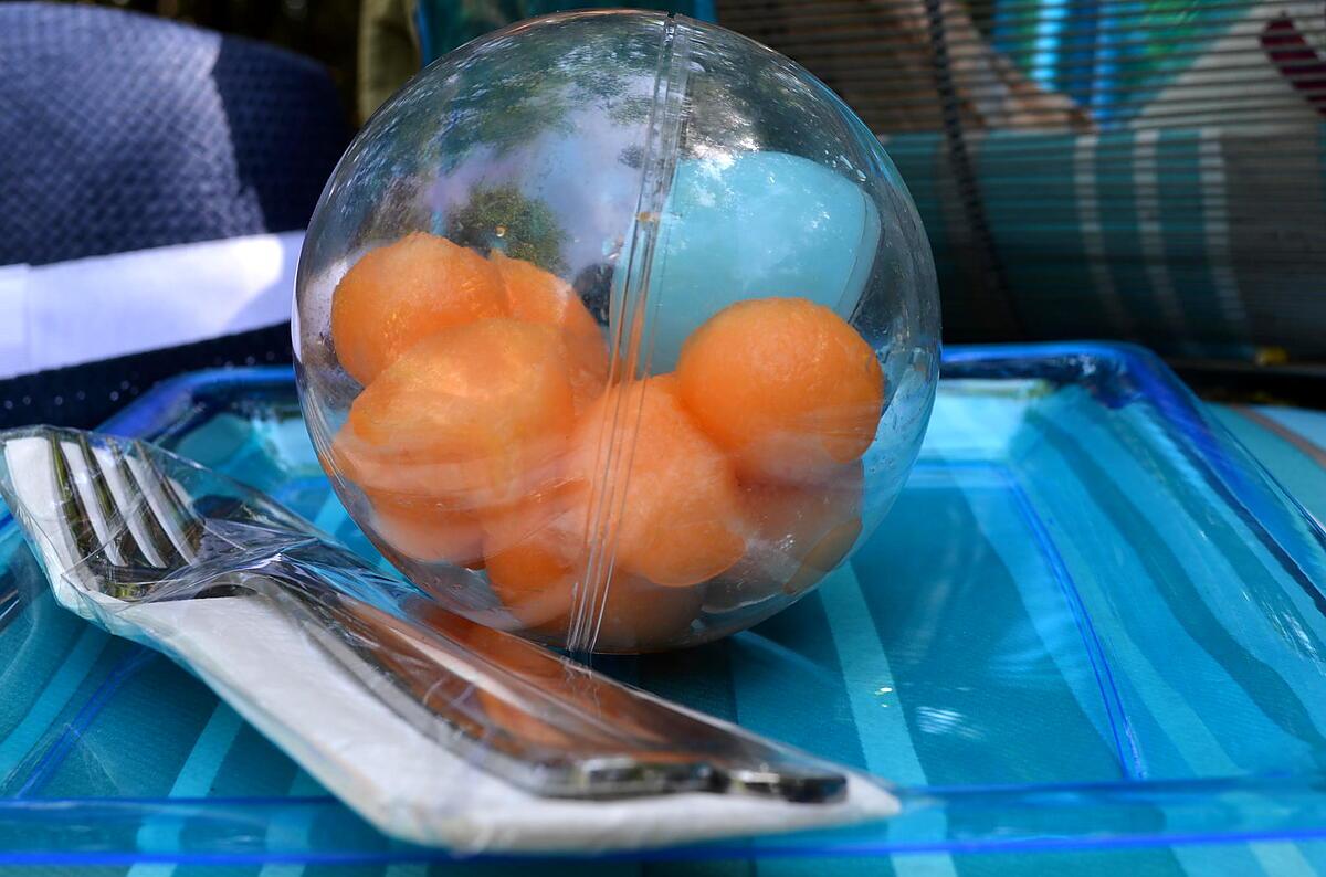 recette BOULE ET BILLES DE MELON DE LECTOURE AU FLOC DE GASCOGNE