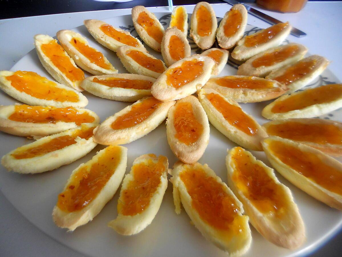 recette Barquettes a la confiture d'abricot