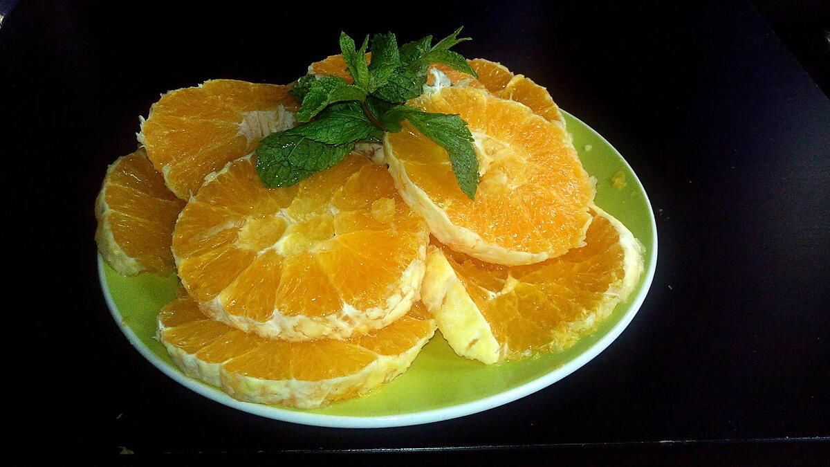 recette SALADE D'ORANGE