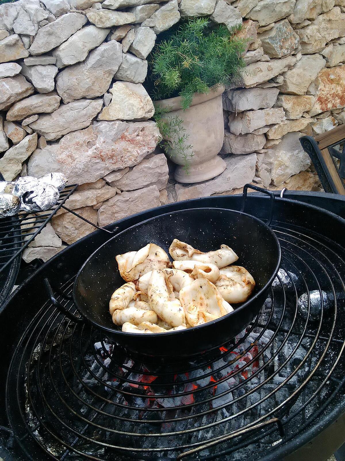 recette Calamars au barbecue