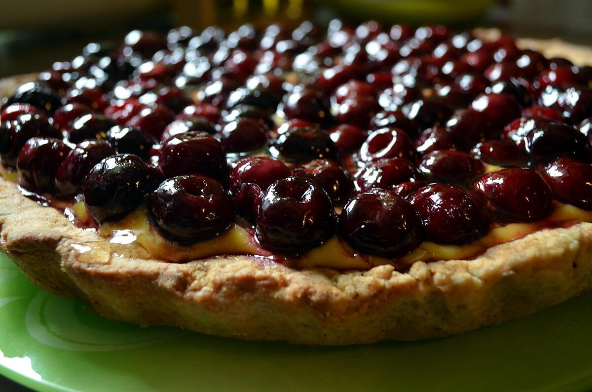 recette TARTE AUX CERISES NOIRES