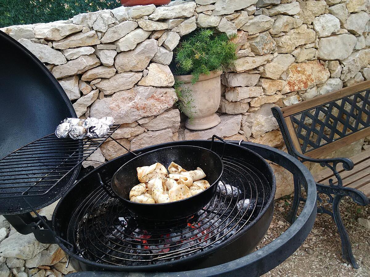 recette Calamars au barbecue