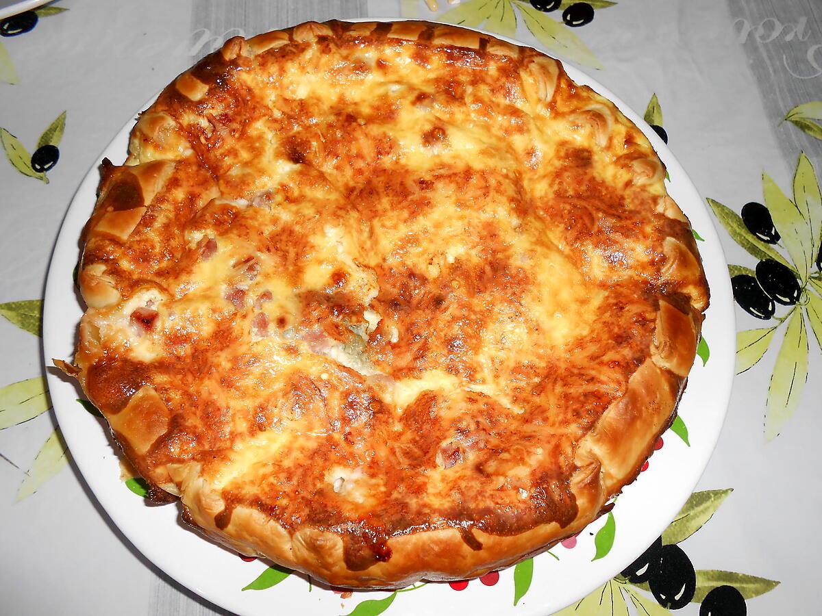 recette QUICHE RICOTTA MASCARPONE GORGONZOLA CHEVRE (sur une idée de KATE)