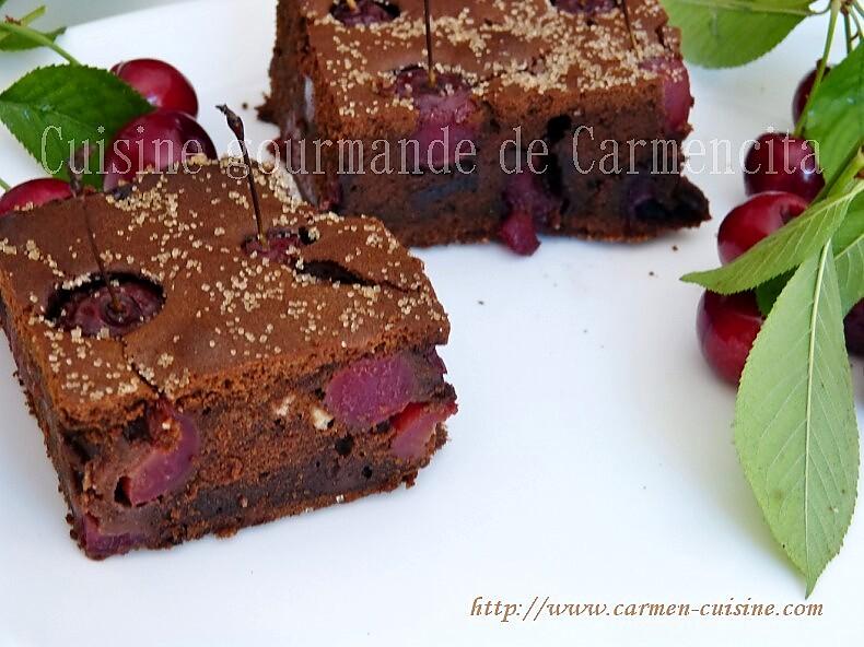 recette Brownie au chocolat et cerises à l'Amaretto