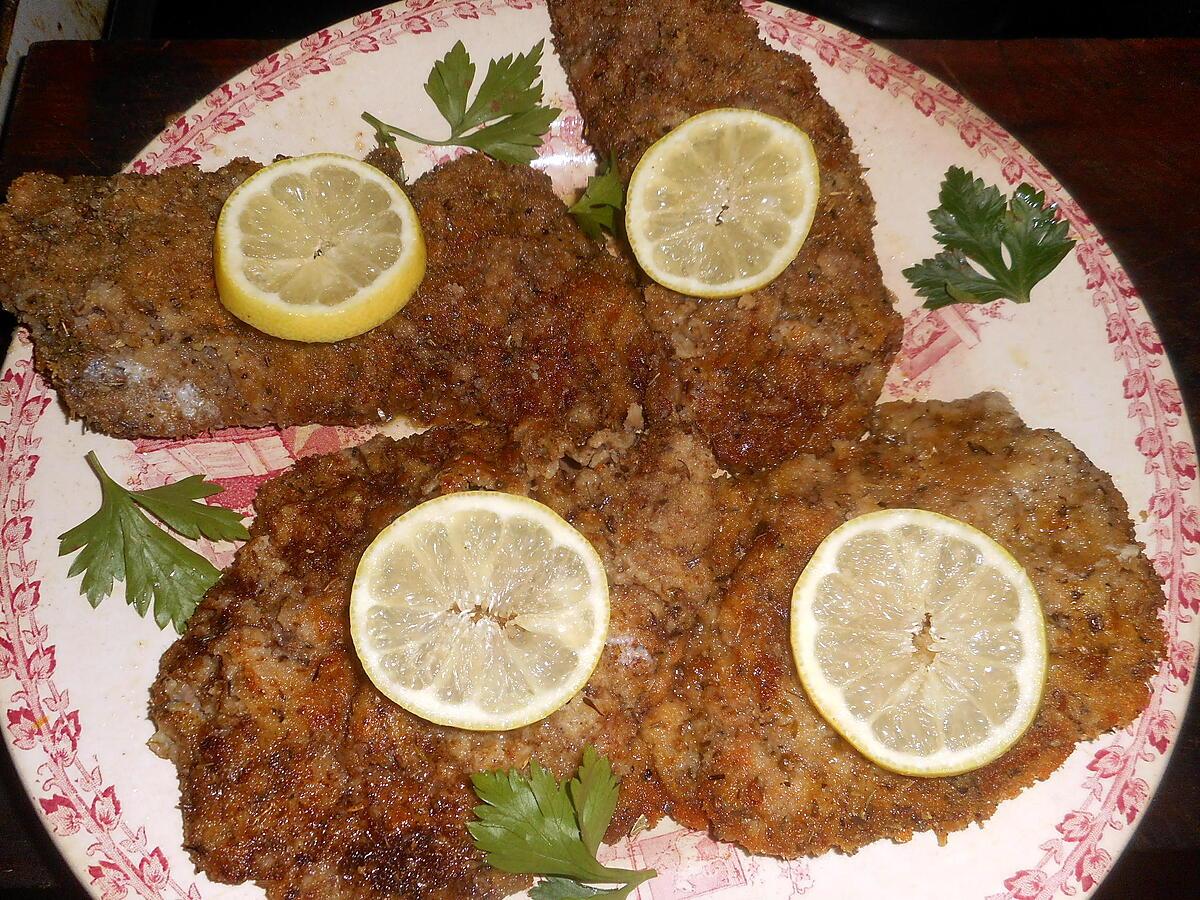 recette Escalopes de veau panées a la chapelure aromatisée