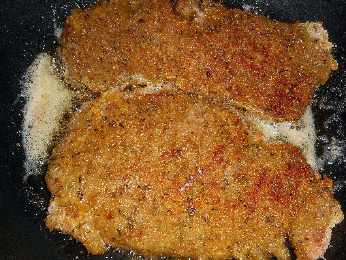 recette Escalopes de veau panées a la chapelure aromatisée