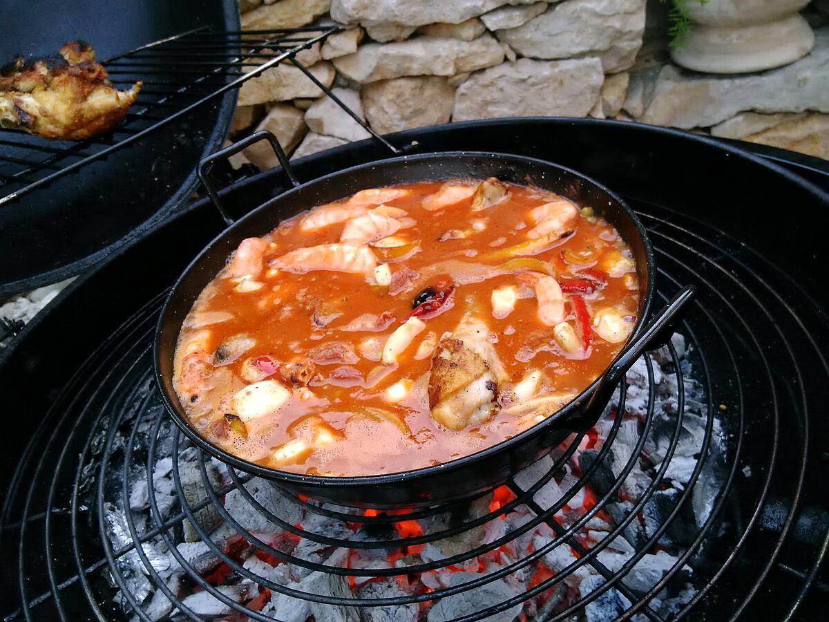 recette La Paella de mon parrain et maman