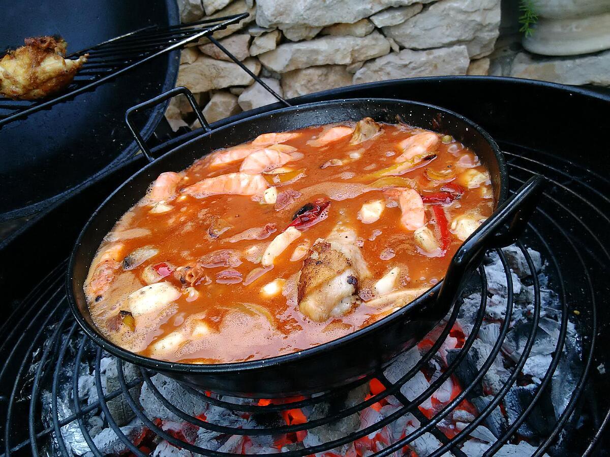 recette La Paella de mon parrain et maman